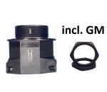 10 Stück NW8.5 Corrugated conduit fitting M12 straight incl. lock nuts